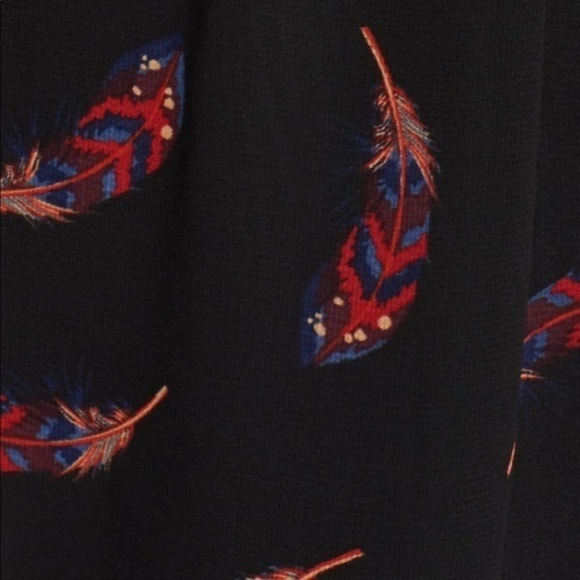 NWT Sam Edelman Feather Black Babydoll Dress New - Picture 6 of 6